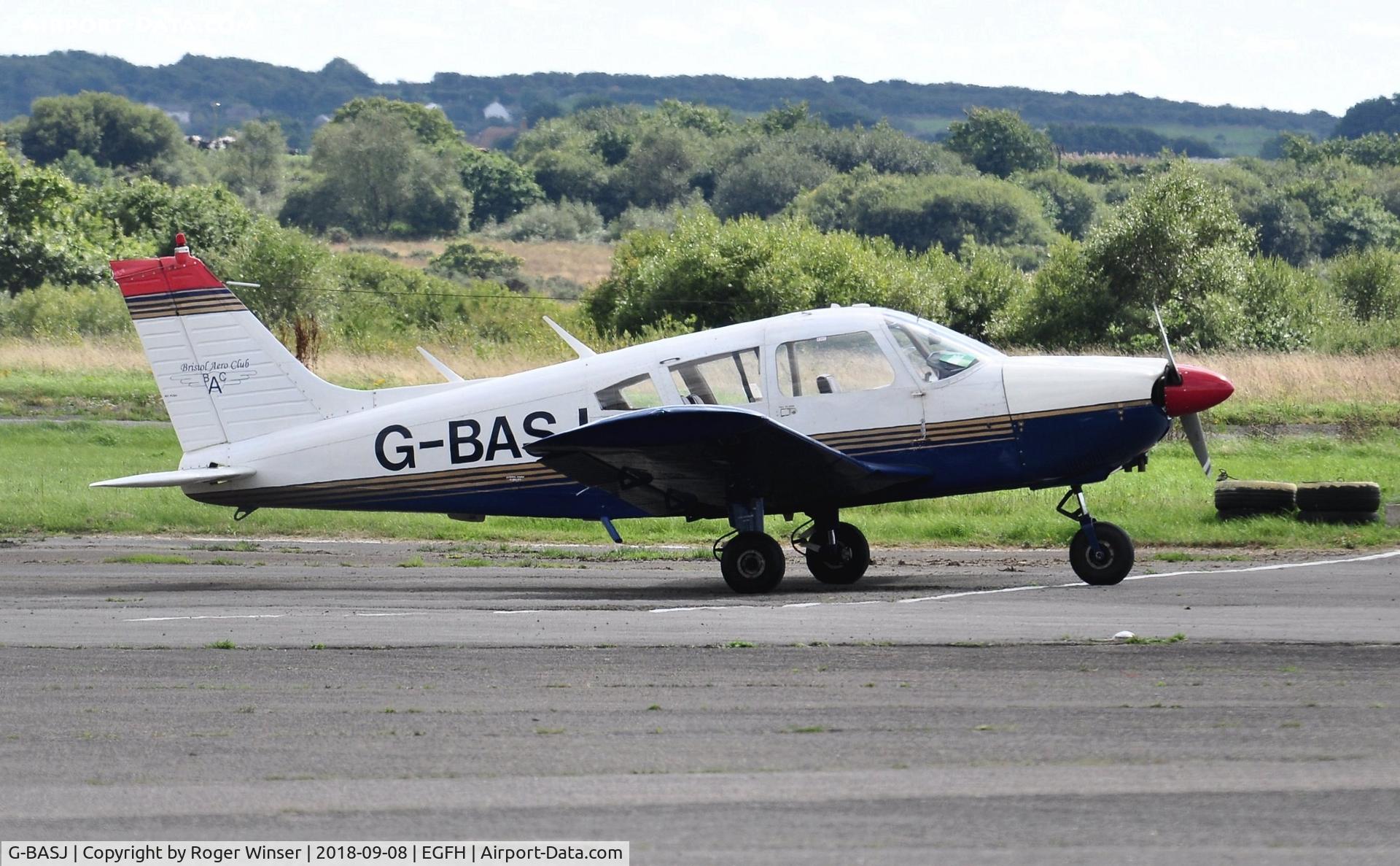 G-BASJ, 1972 Piper PA-28-180 Cherokee C/N 28-7305136, Visiting Piper Cherokee operated by the Bristol Aero Clib.r