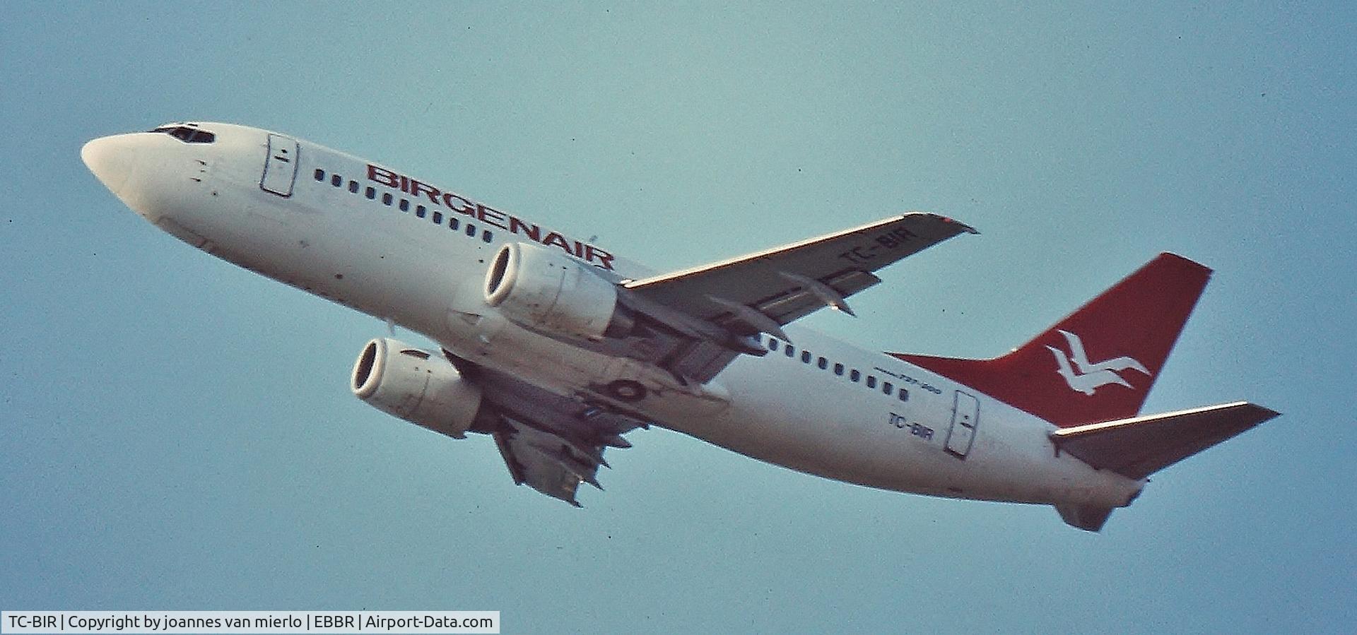 TC-BIR, 1991 Boeing 737-3M8 C/N 25040, T/O EBBR 25R