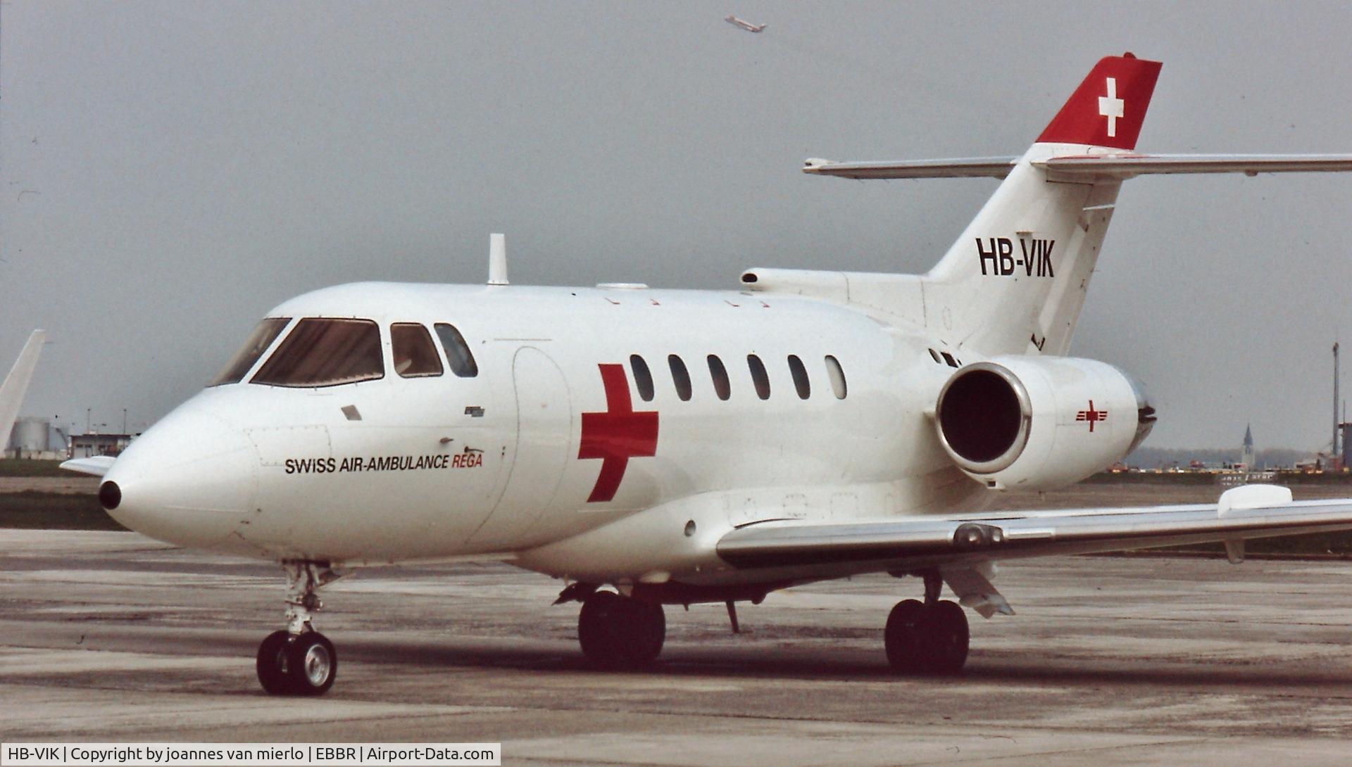 HB-VIK, 1987 British Aerospace BAe.125 Series 800A C/N 258091, EBBR G.A.T