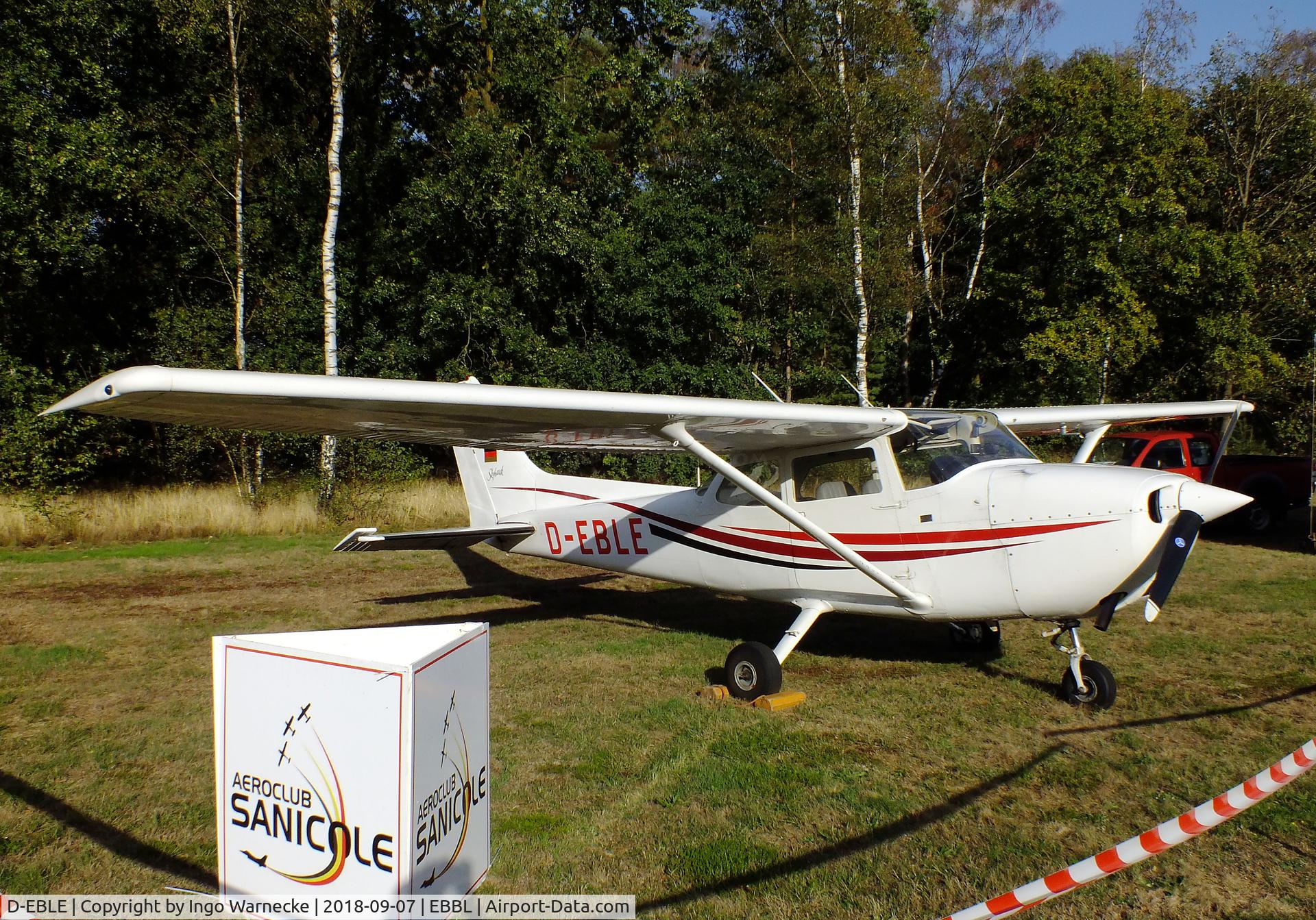 D-EBLE, 1976 Reims F172M Skyhawk Skyhawk C/N 1510, Cessna (Reims) F172M Skyhawk at the 2018 BAFD spotters day, Kleine Brogel airbase