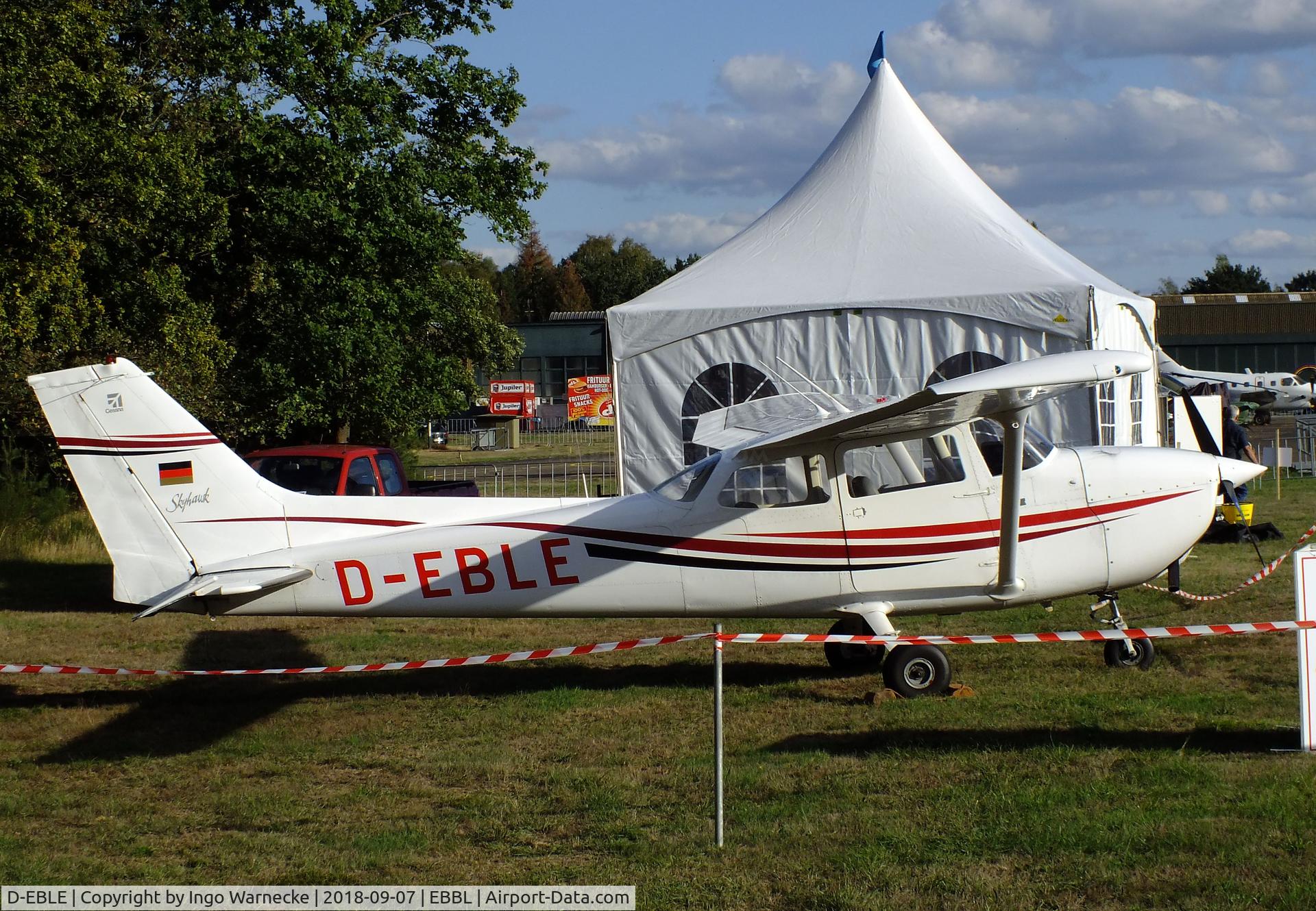 D-EBLE, 1976 Reims F172M Skyhawk Skyhawk C/N 1510, Cessna (Reims) F172M Skyhawk at the 2018 BAFD spotters day, Kleine Brogel airbase
