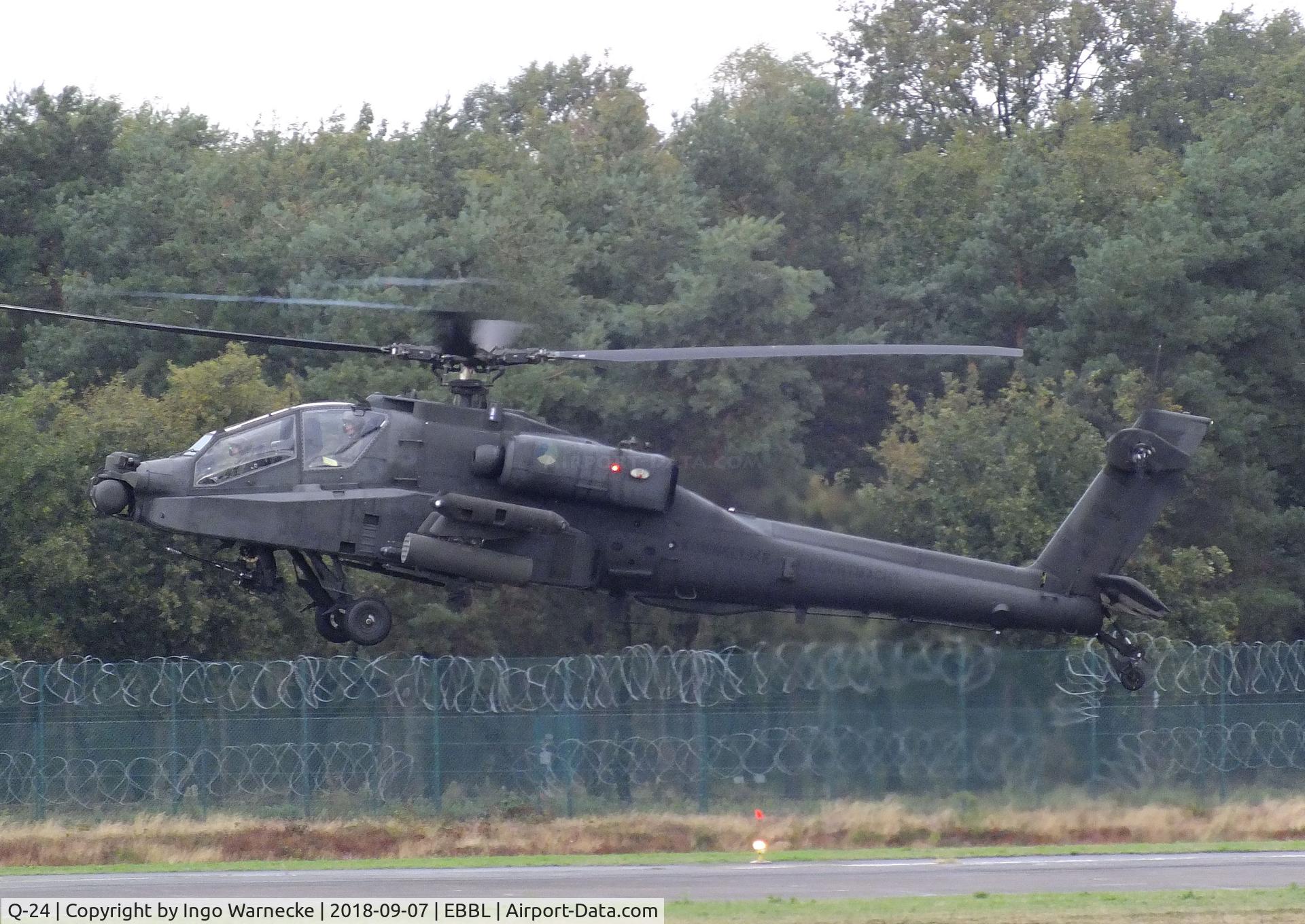 Q-24, 1998 Boeing AH-64D Longbow Apache C/N DN024, Boeing AH-64D Longbow Apache of the KLu at the 2018 BAFD spotters day, Kleine Brogel airbase