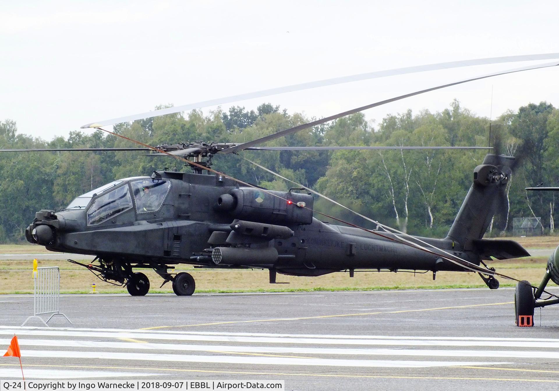 Q-24, 1998 Boeing AH-64D Longbow Apache C/N DN024, Boeing AH-64D Longbow Apache of the KLu at the 2018 BAFD spotters day, Kleine Brogel airbase
