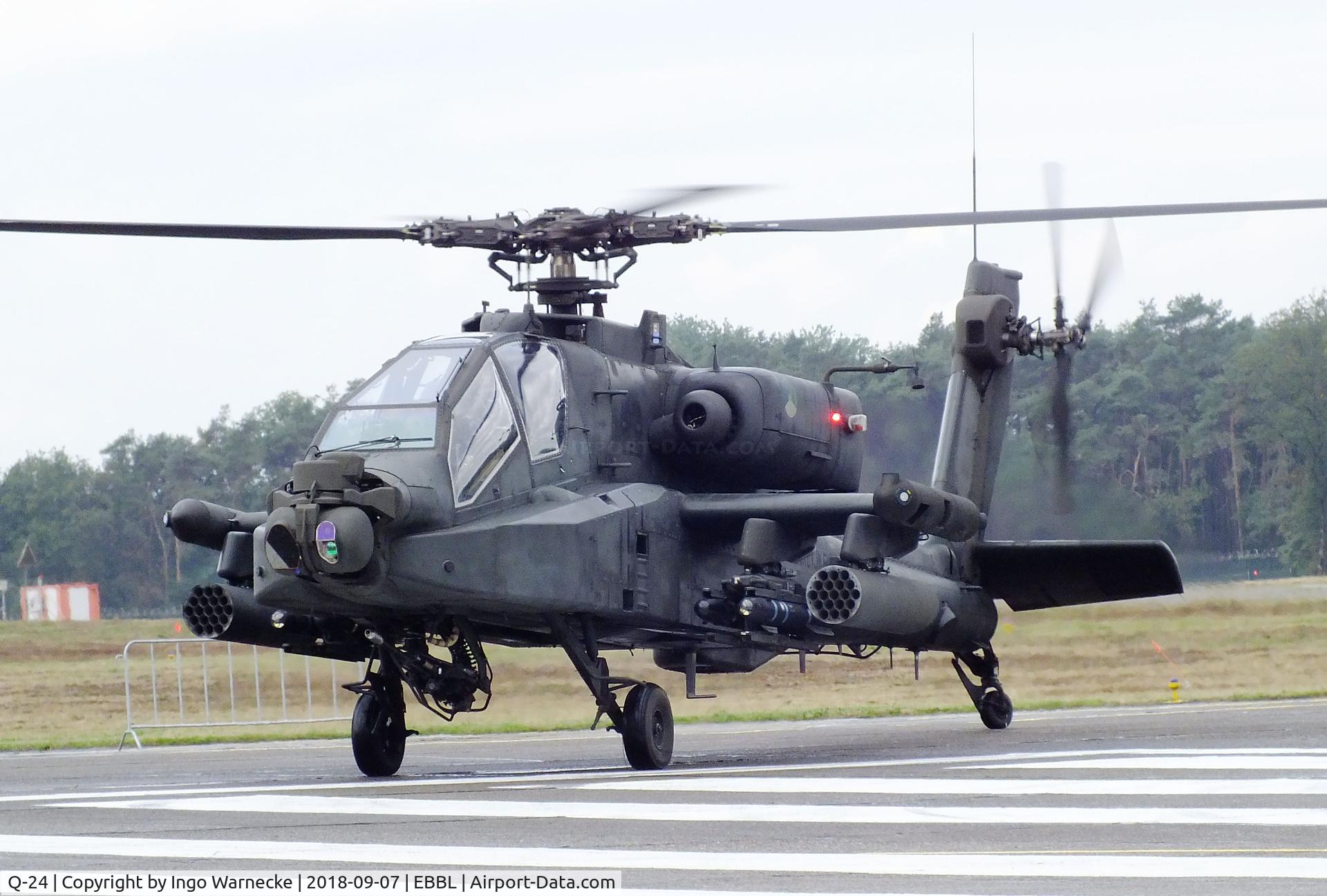 Q-24, 1998 Boeing AH-64D Longbow Apache C/N DN024, Boeing AH-64D Longbow Apache of the KLu at the 2018 BAFD spotters day, Kleine Brogel airbase