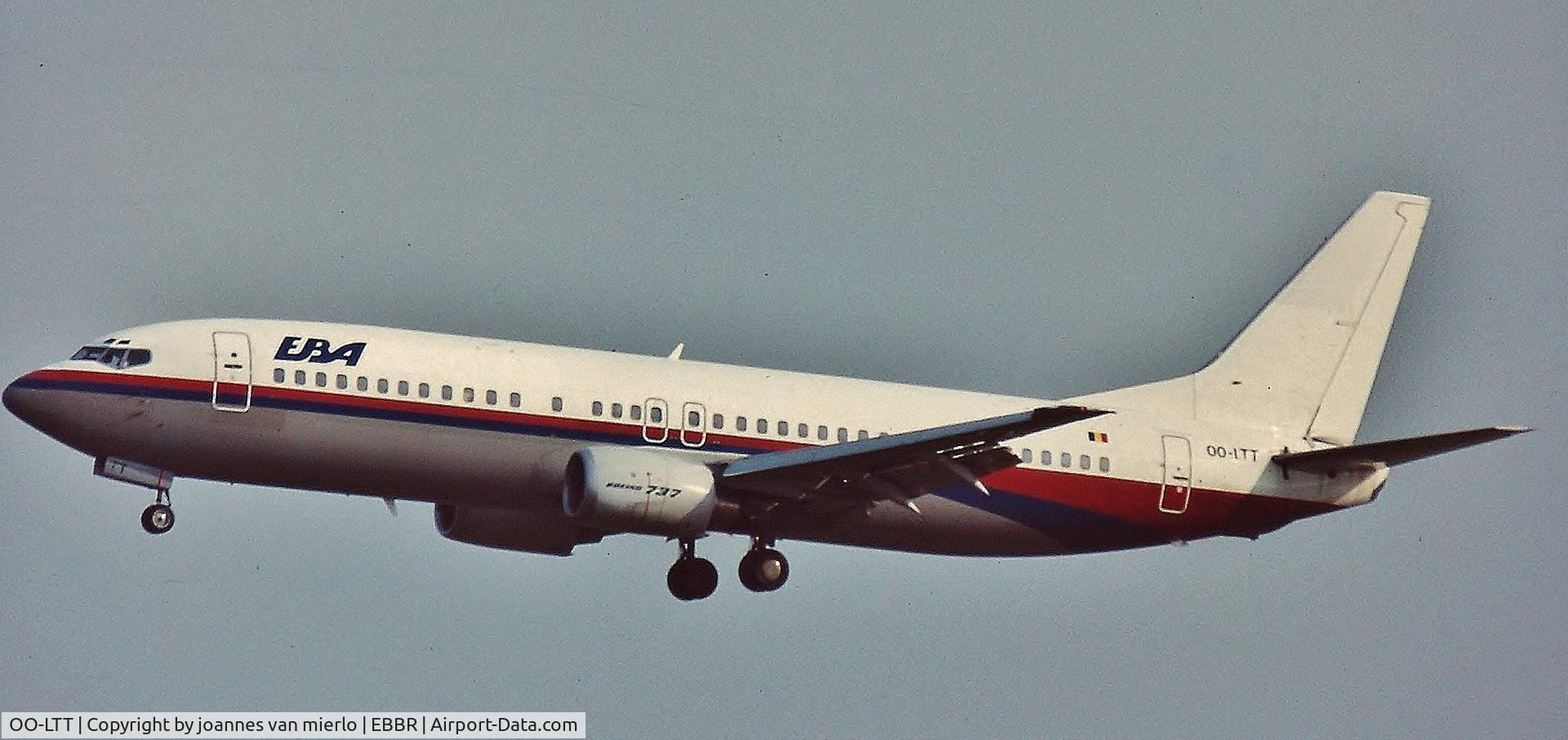 OO-LTT, 1991 Boeing 737-4Q8 C/N 24708, EBBR LANDING 25L