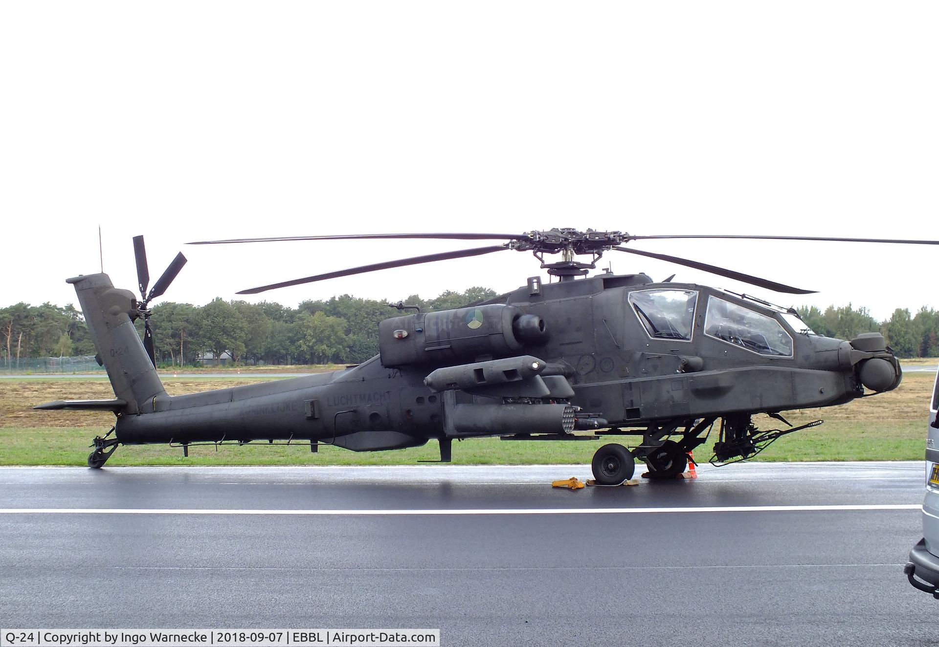 Q-24, 1998 Boeing AH-64D Longbow Apache C/N DN024, Boeing AH-64D Longbow Apache of the KLu at the 2018 BAFD spotters day, Kleine Brogel airbase