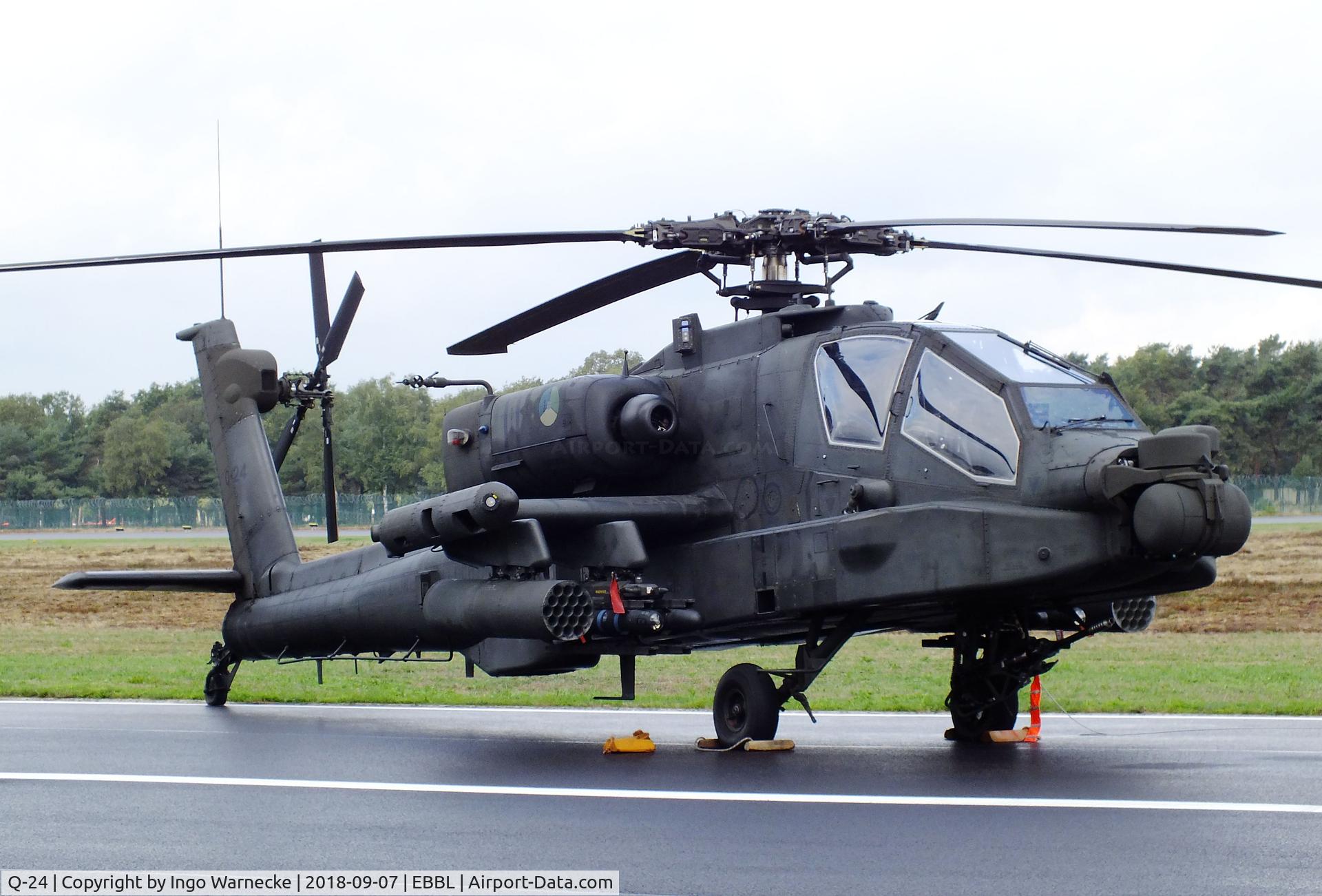 Q-24, 1998 Boeing AH-64D Longbow Apache C/N DN024, Boeing AH-64D Longbow Apache of the KLu at the 2018 BAFD spotters day, Kleine Brogel airbase