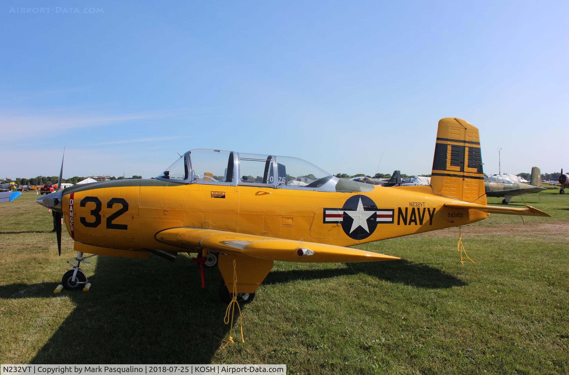 N232VT, 1952 Beech (CCF) T-34A (A45) Mentor C/N CCF34-55, Beech T-34A