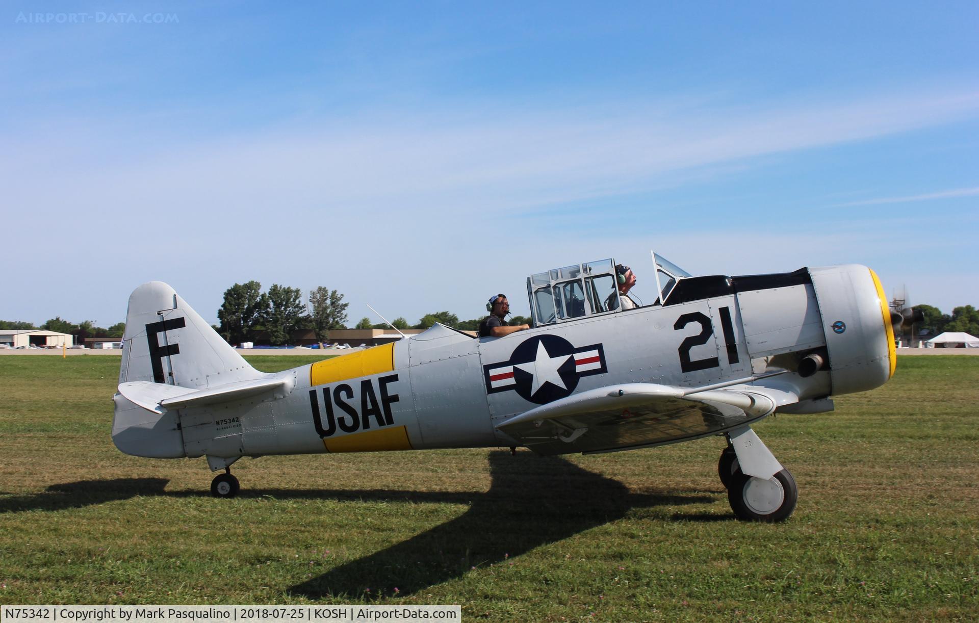 N75342, 1956 North American AT-6D Texan C/N 42-44641, North American AT-6D