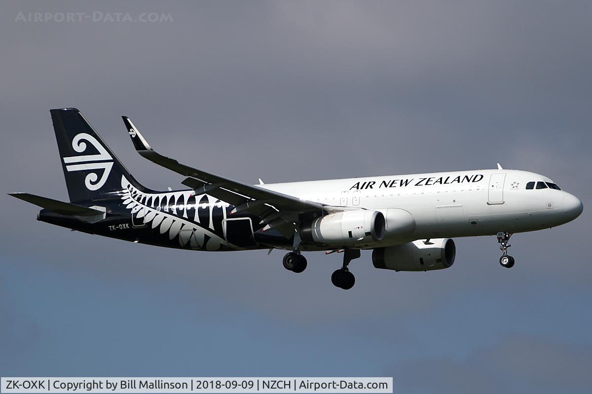 ZK-OXK, 2015 Airbus A320-232 C/N 6706, NZ539 FROM AKL