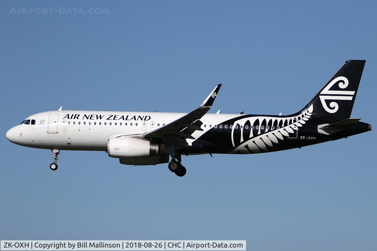 ZK-OXH, 2015 Airbus A320-232 C/N 6471, IN FROM AKL