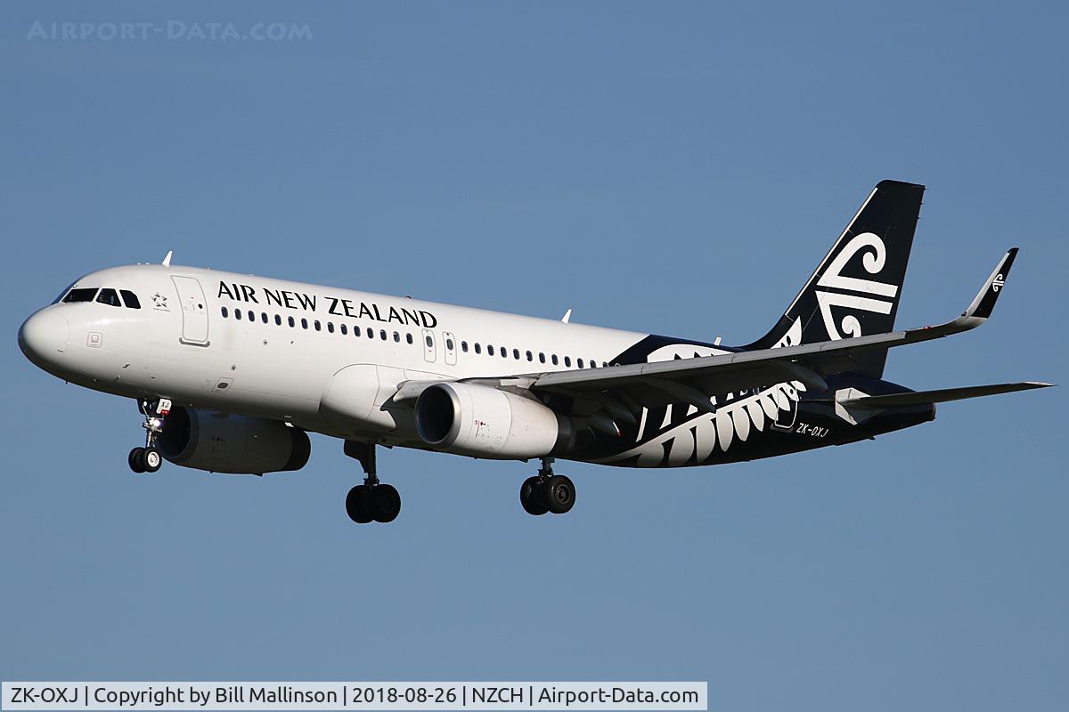 ZK-OXJ, 2015 Airbus A320-232 C/N 6694, IN FROM AKL