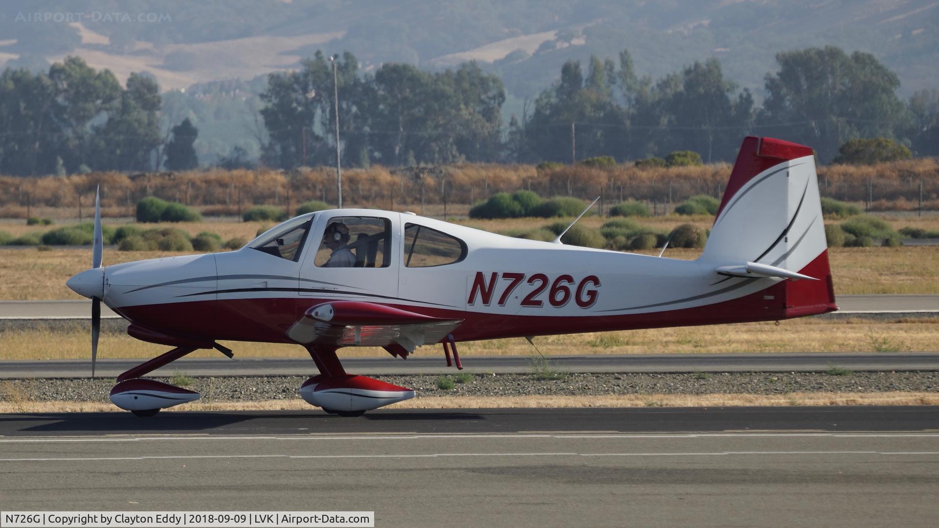 N726G, Vans RV-10 C/N 40746, Livermore Airport California 2018.
