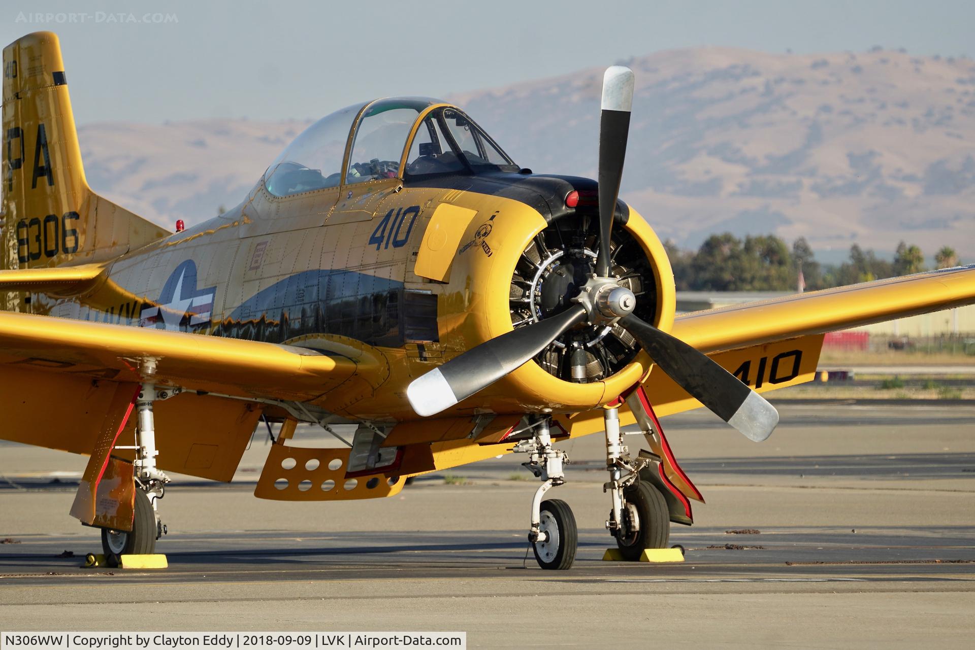 N306WW, 1955 North American T-28B Trojan C/N 200-377, Livermore Airport California 2018.