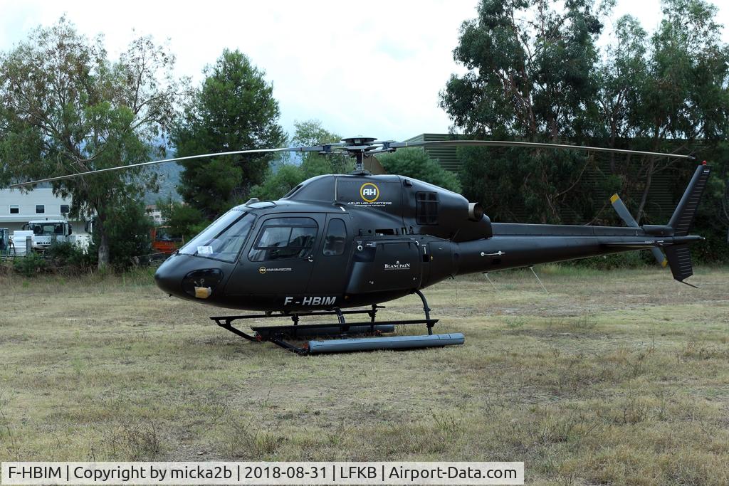 F-HBIM, 1994 Eurocopter AS-355N Twin Star C/N 5568, Parked at Saint Florent