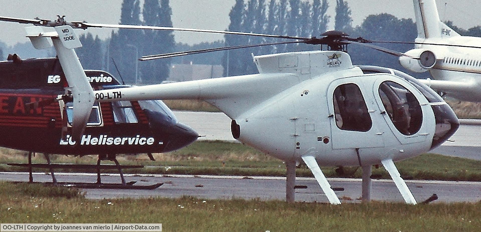 OO-LTH, 1991 Hughes 500E (369E) C/N 0469E, EBBR late 80s