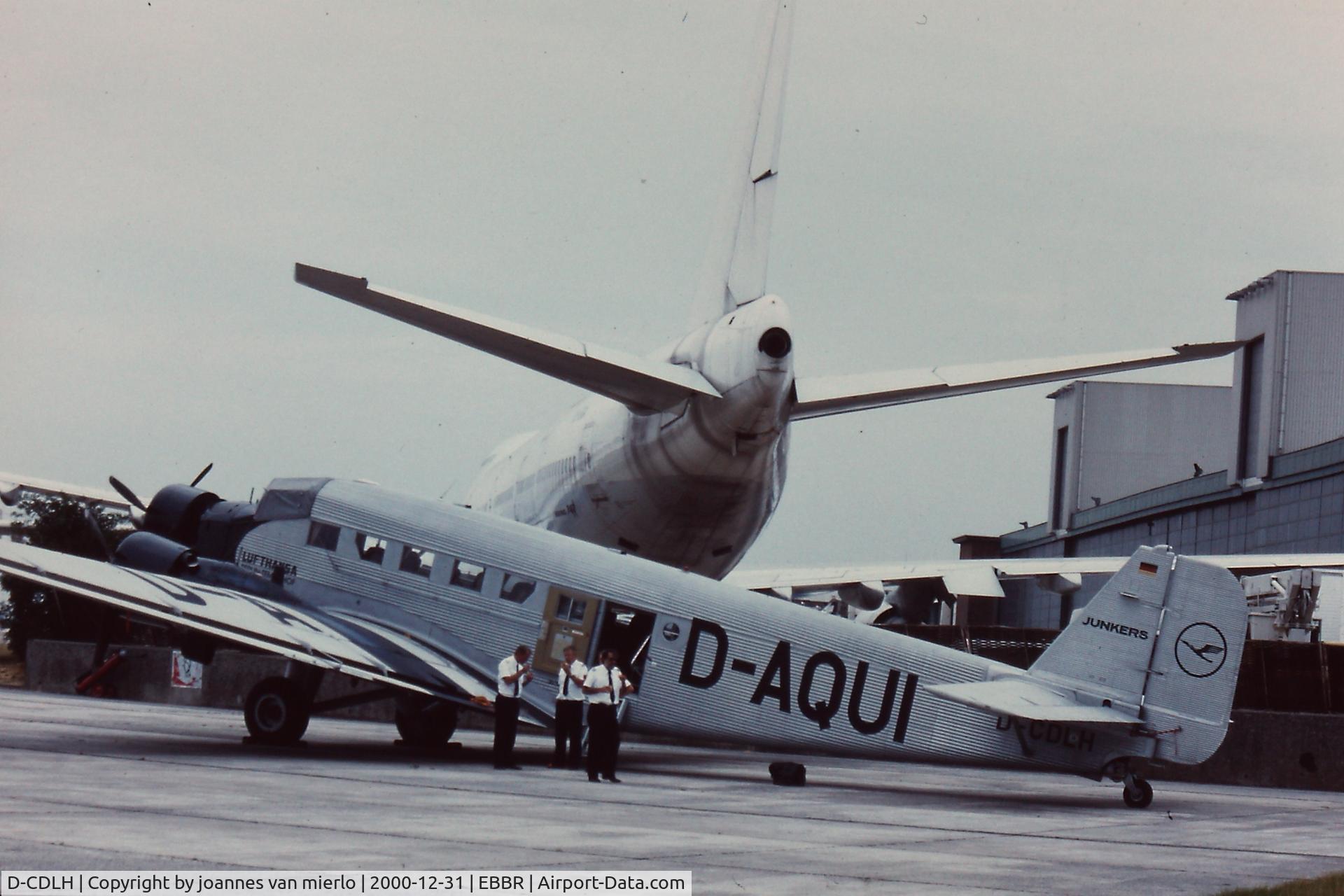 D-CDLH, 1936 Junkers Ju-52/3m C/N 130714, EBBR G.A. '90s