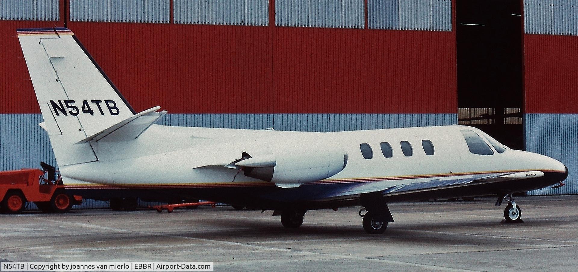 N54TB, 1979 Cessna 501 Citation I/SP C/N 501-0107, Owned and flown by Thierry Boutsen, Belgian F1-racer