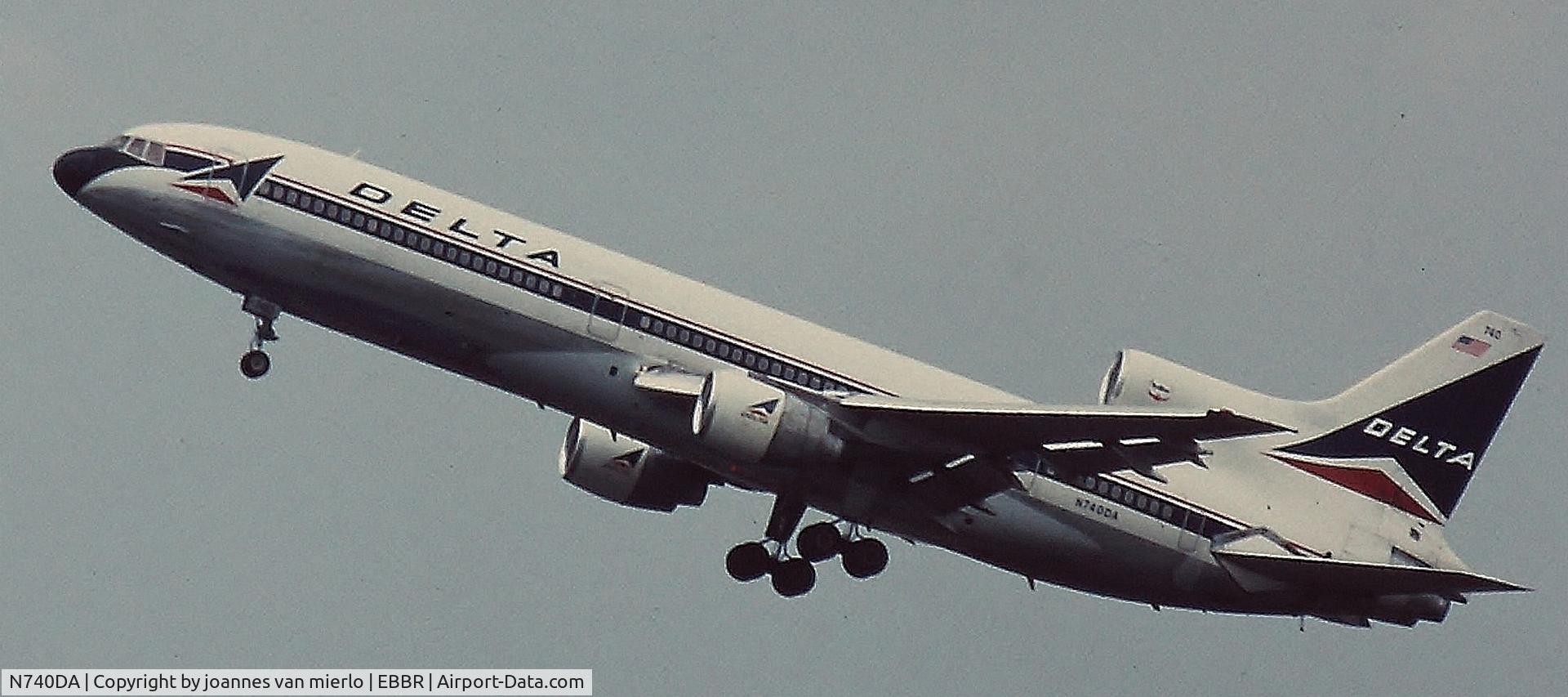 N740DA, 1983 Lockheed L-1011-385-1-15 TriStar 250 C/N 193C-1244, N740DA T/O EBBR 25R '80s