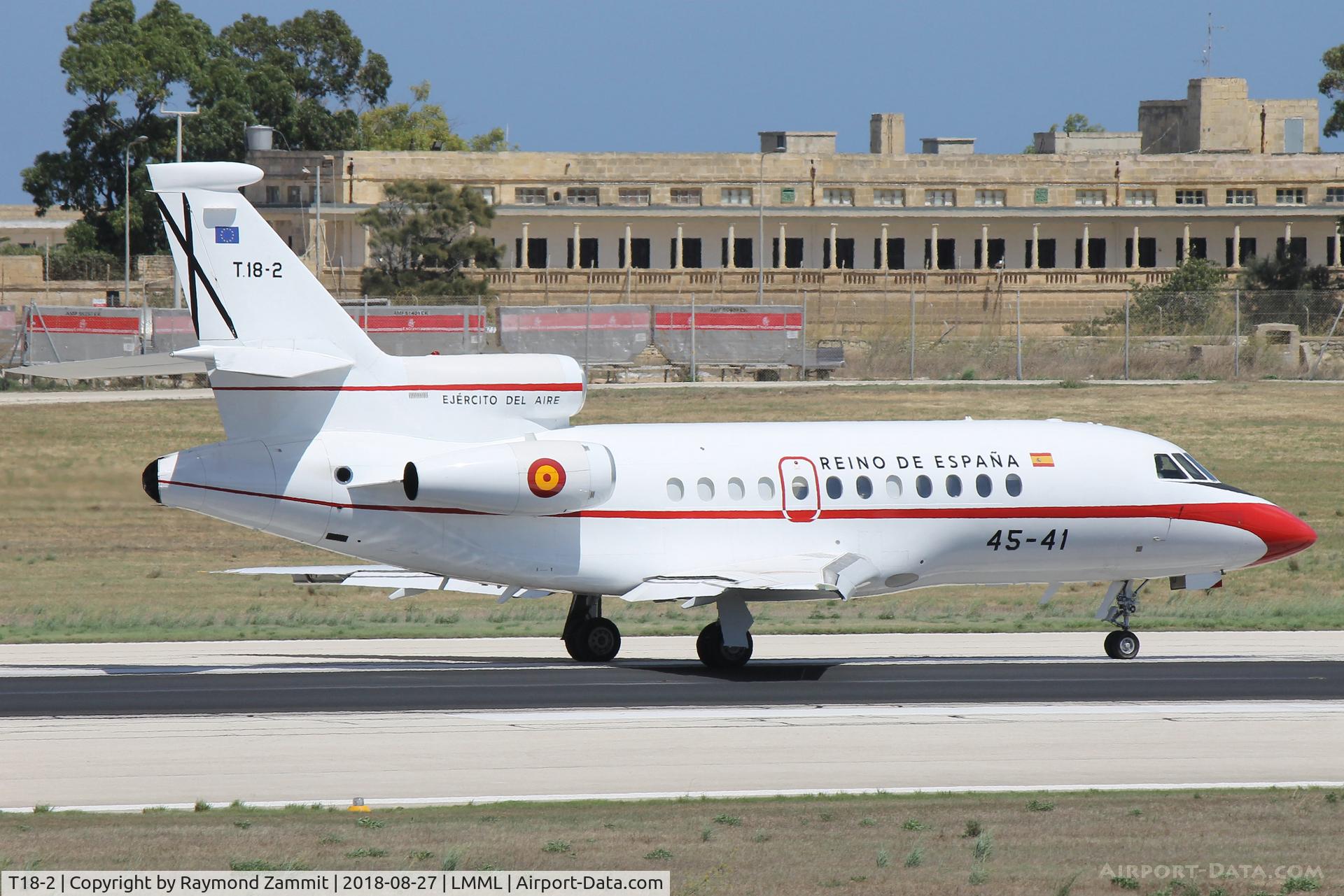 T18-2, 1990 Dassault Falcon 900 C/N 90, Dassault F900 T.18-2 (45-41) Spanish Air Force