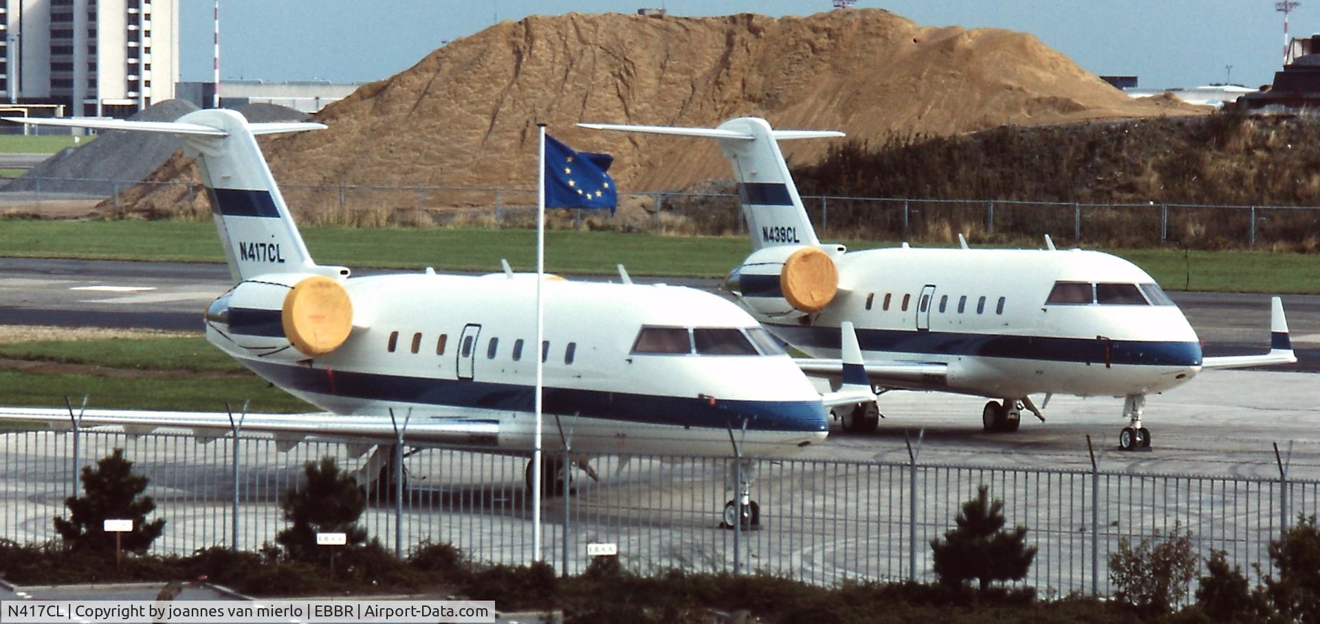 N417CL, 1992 Canadair Challenger 601-3A (CL-600-2B16) C/N 5107, EBBR G.A. late 80s