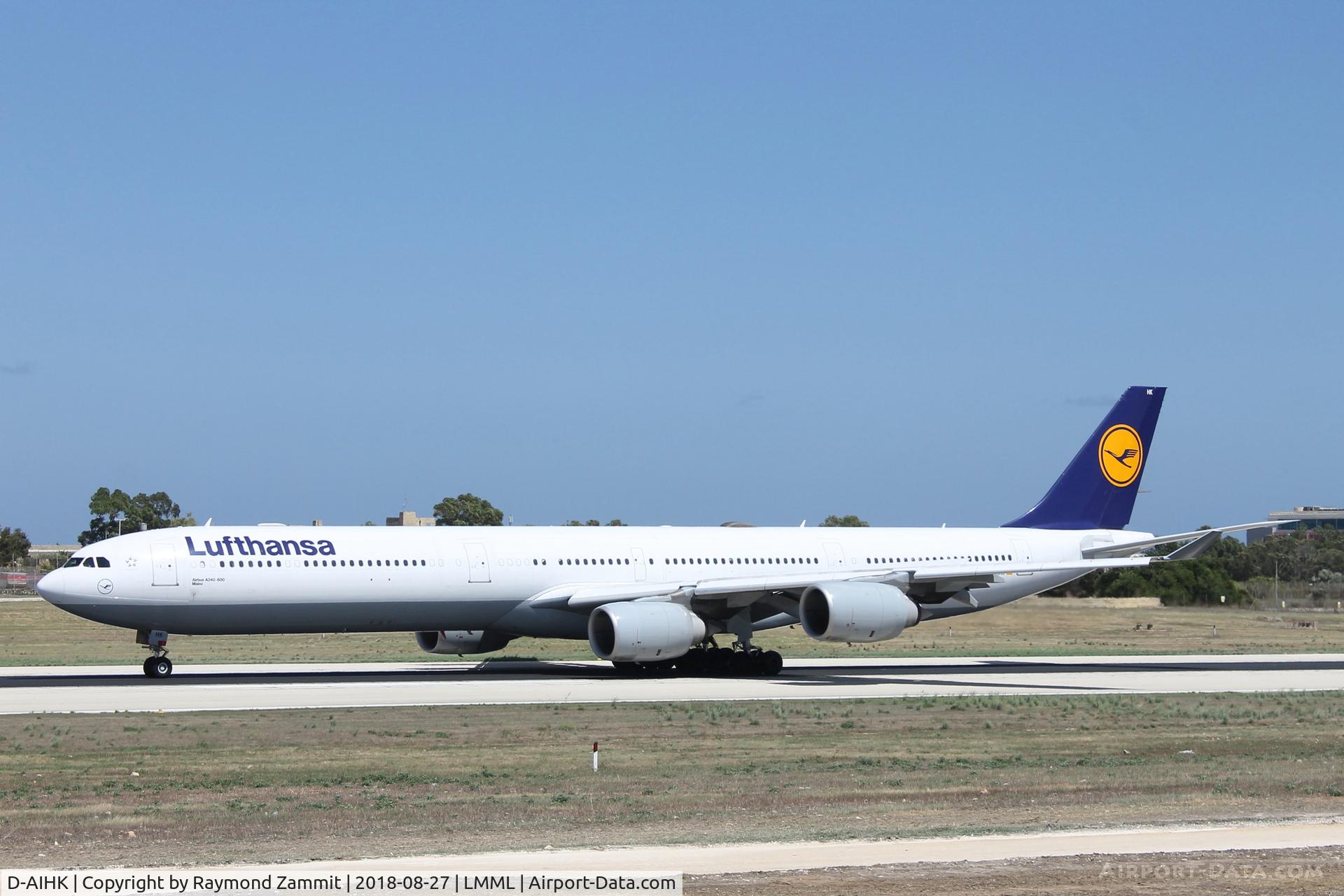 D-AIHK, 2004 Airbus A340-642 C/N 580, A340 D-AIHK Lufthansa