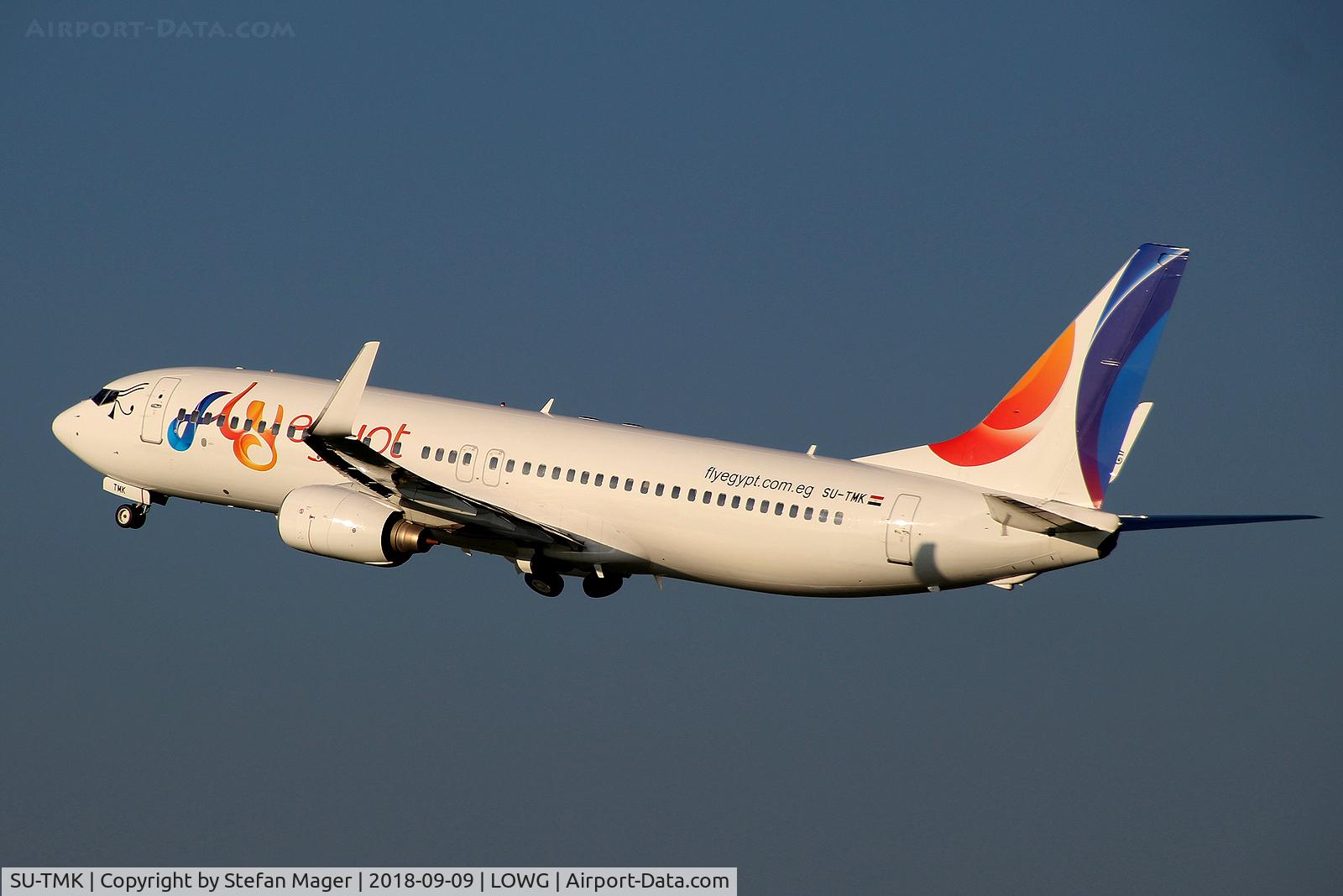 SU-TMK, 2009 Boeing 737-82R C/N 35702, Fly Egypt B737-800 @GRZ (departure to HRG)