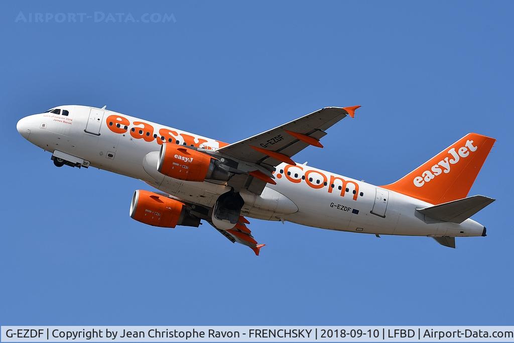 G-EZDF, 2008 Airbus A319-111 C/N 3432, Spirit of EasyJet James Baron