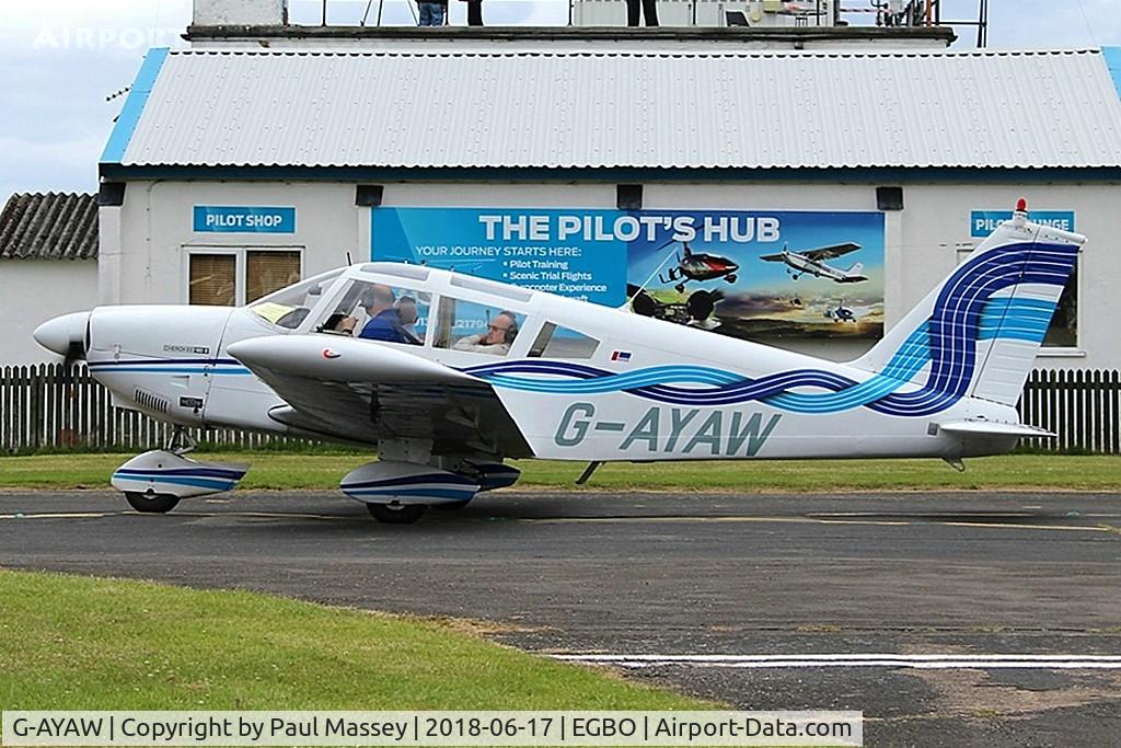 G-AYAW, 1970 Piper PA-28-180 Cherokee C/N 28-5805, Project Propeller Day.