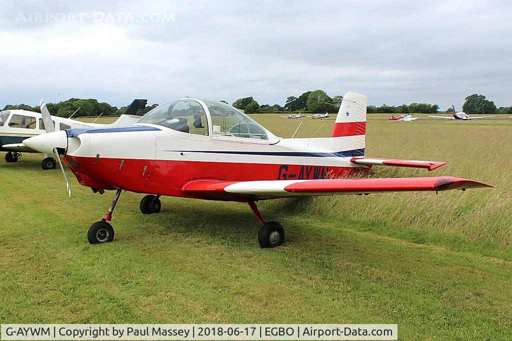 G-AYWM, 1971 AESL Glos-Airtourer Super 150/T6 C/N A534, Project Propeller Day.