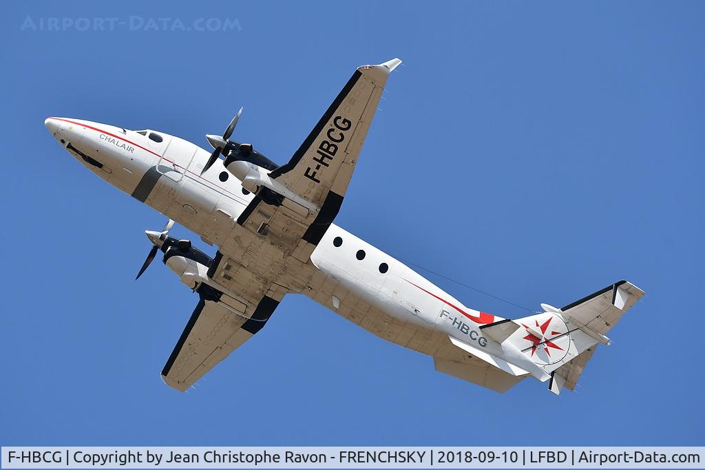F-HBCG, 1993 Beech 1900D C/N UE-70, Chalair 32 take off to Rennes
