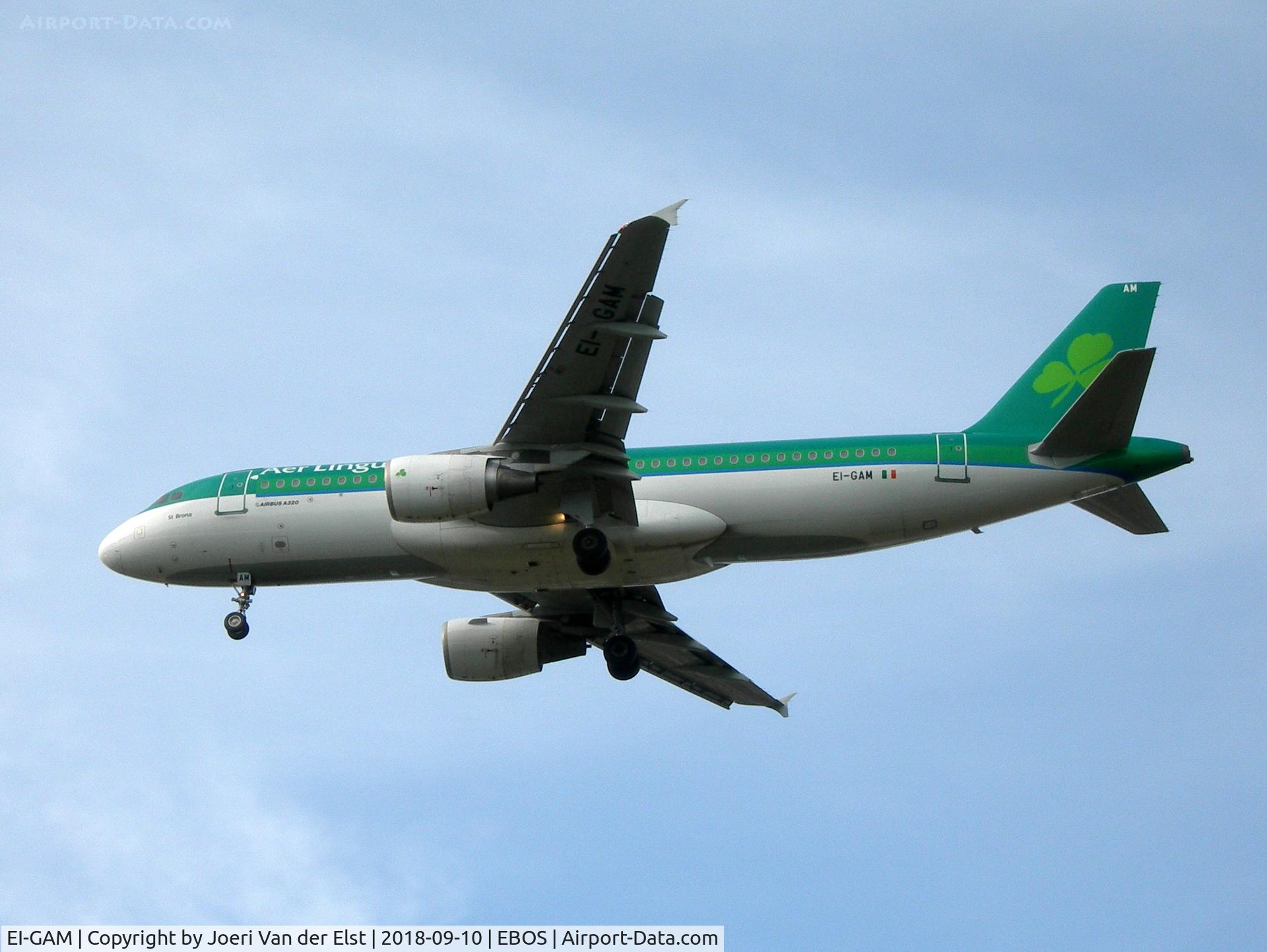 EI-GAM, 2009 Airbus A320-214 C/N 3823, Training flight, landing rwy 26