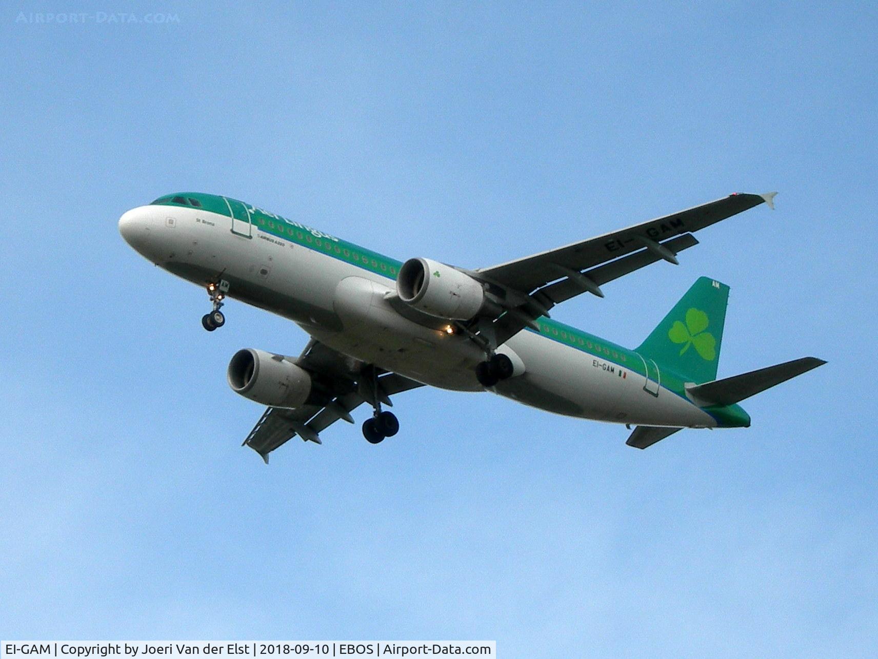 EI-GAM, 2009 Airbus A320-214 C/N 3823, Training flight, landing rwy 26