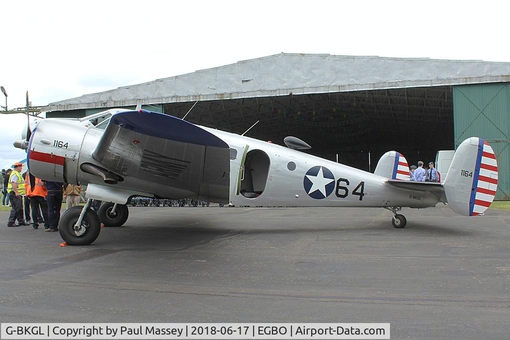 G-BKGL, 1952 Beech Expeditor 3TM C/N CA-164 (A-764), Project Propeller Day. Ex:- CF-QPD, RCAF 5193, RCAF 1564