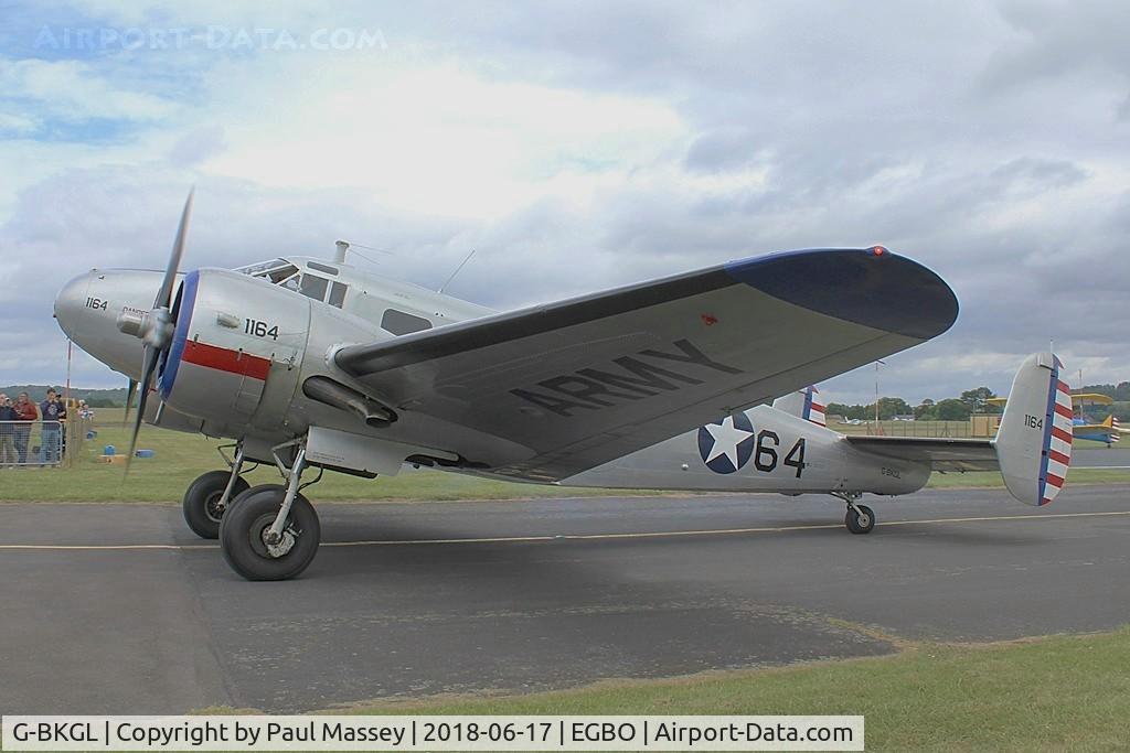 G-BKGL, 1952 Beech Expeditor 3TM C/N CA-164 (A-764), Project Propeller Day. Ex:- CF-QPD, RCAF 5193, RCAF 1564.