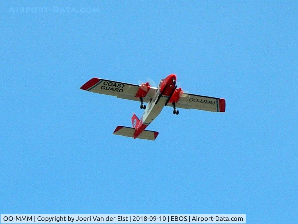 OO-MMM, 1975 Britten-Norman BN-2A-21 Islander C/N 468, Moments before touchdown rwy 26