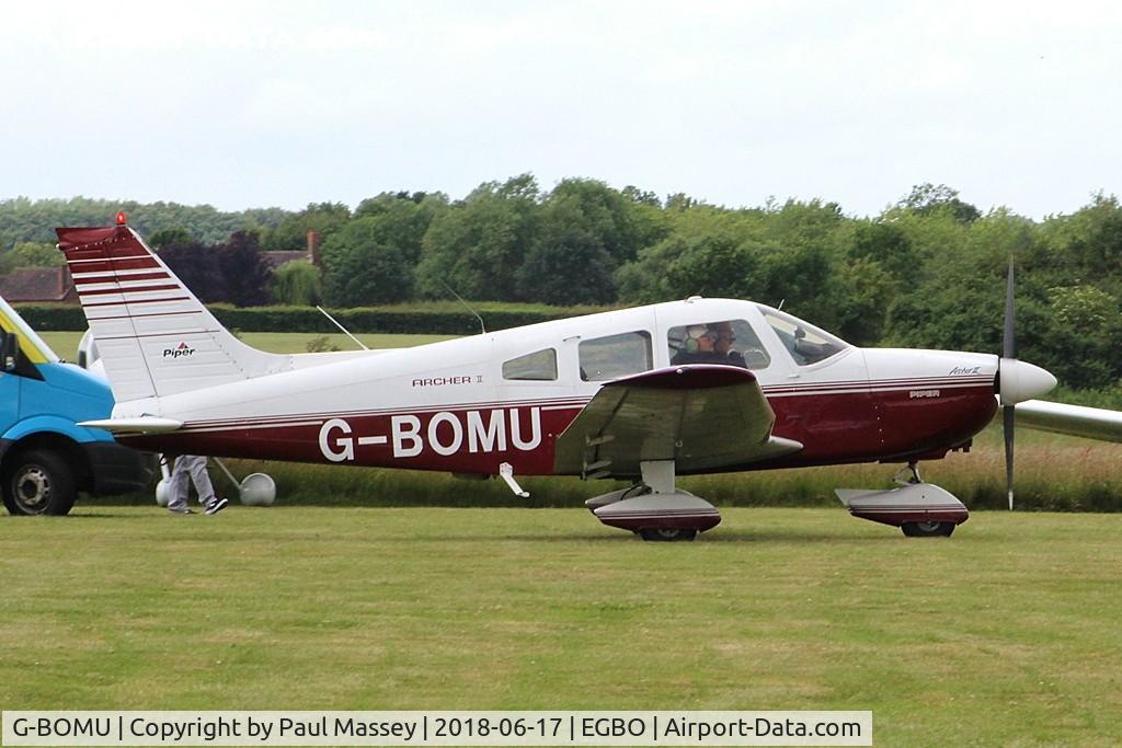 G-BOMU, 1977 Piper PA-28-181 Cherokee Archer II C/N 28-7790318, Project Propeller Day. Ex:-N1631H.