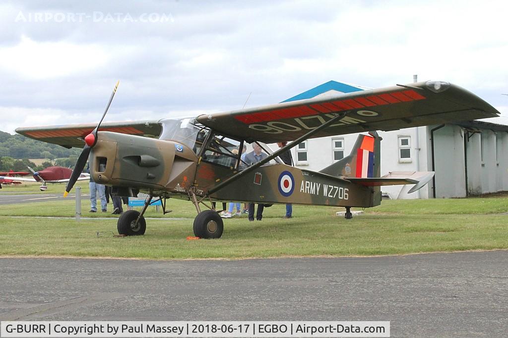 G-BURR, 1955 Auster AOP.9 C/N B5/10/32, Project Propeller Day. Painted in A.A.C. c/s as WZ706.