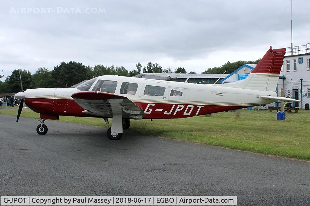 G-JPOT, 1981 Piper PA-32R-301 Saratoga SP C/N 32R-8113065, Project Propeller Day. Ex:-G-BIYM,N8385X.