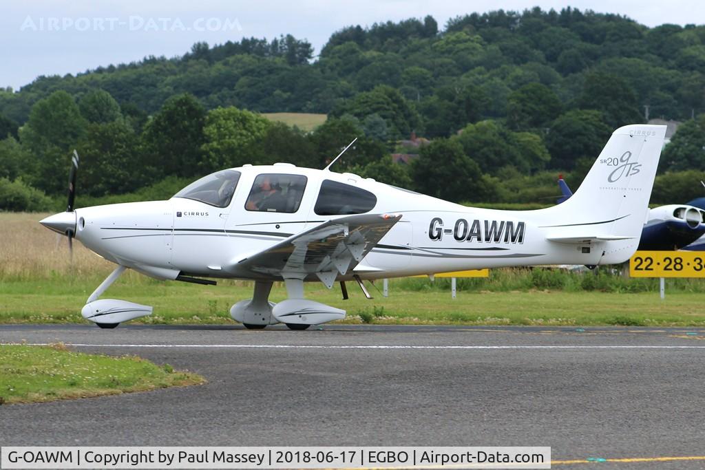 G-OAWM, 2008 Cirrus SR20 GTS G3 C/N 1972, Project Propeller Day. Ex:-M-YGTS.