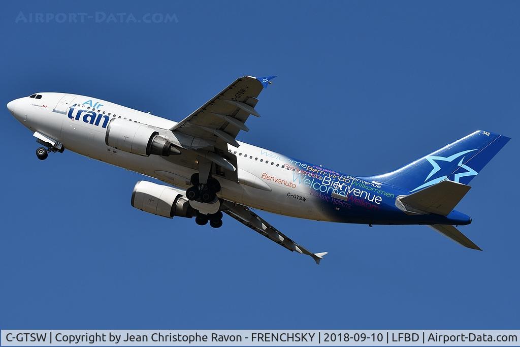 C-GTSW, 1988 Airbus A310-304 C/N 483, TS447 to Montreal (YUL)