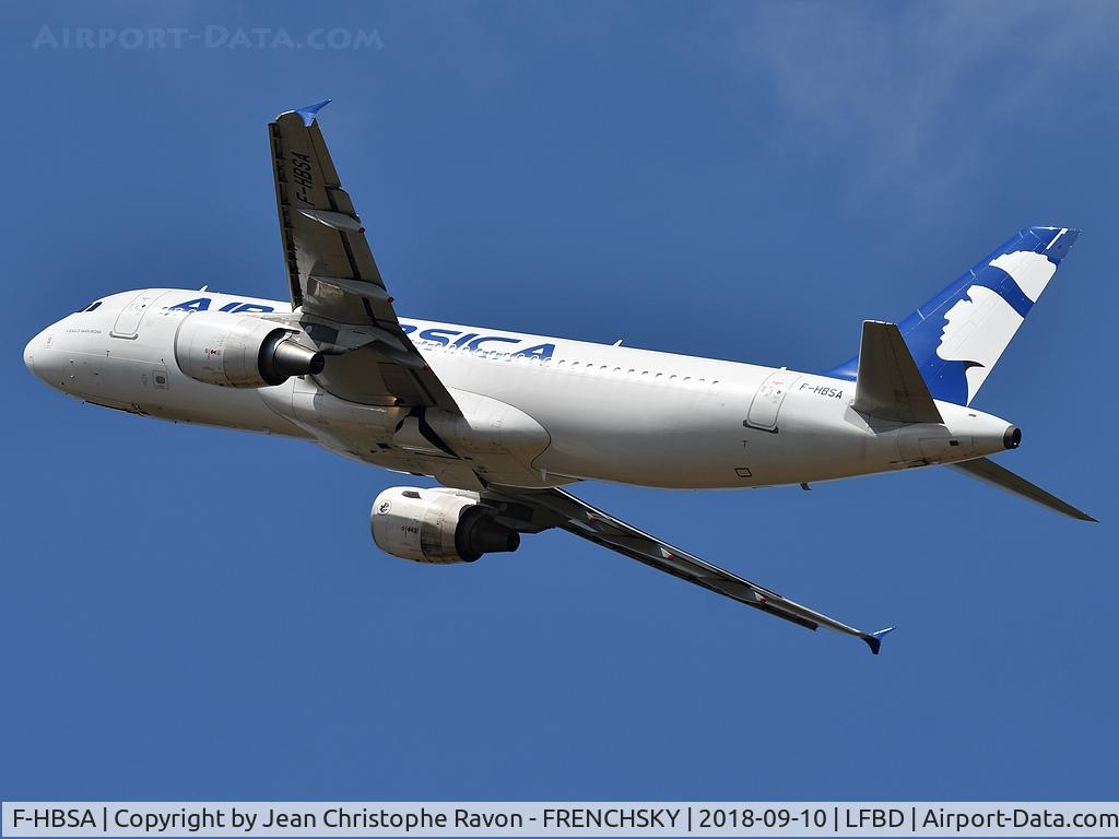 F-HBSA, 2009 Airbus A320-216 C/N 3882, XK795 to Ajaccio (AJA)