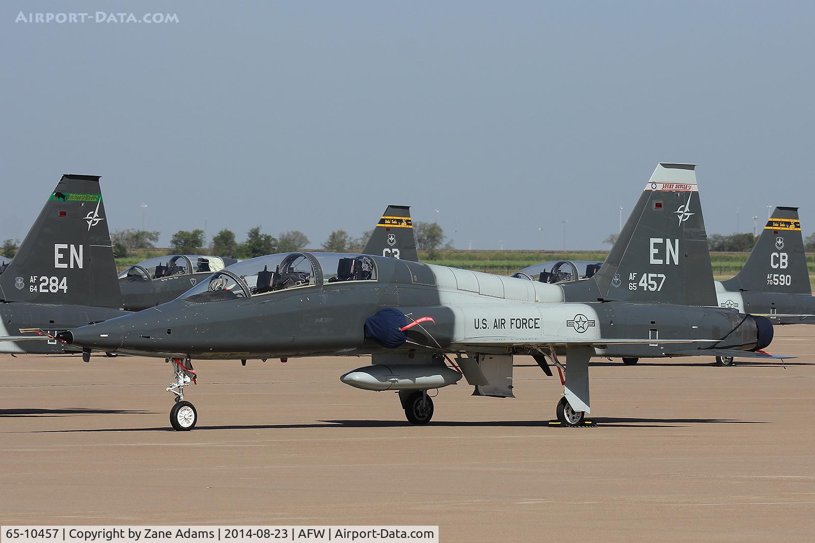 65-10457, 1965 Northrop T-38C Talon C/N n.5876, On the ramp at Alliance Airport