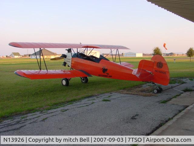 N13926, 1929 Fleet Model 2 C/N 158, This plane was my first biplane and I enjoyed going back in time when I flew her because that is what I felt I was doing each time we went flying.  Not much had changed from the plane when they flew her in '29 to when I had her.