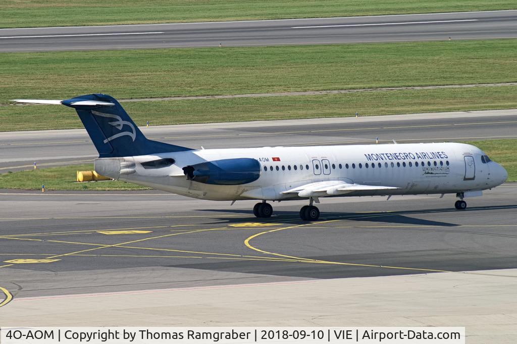 4O-AOM, 1990 Fokker 100 (F-28-0100) C/N 11321, Montenegro Airlines Fokker 100