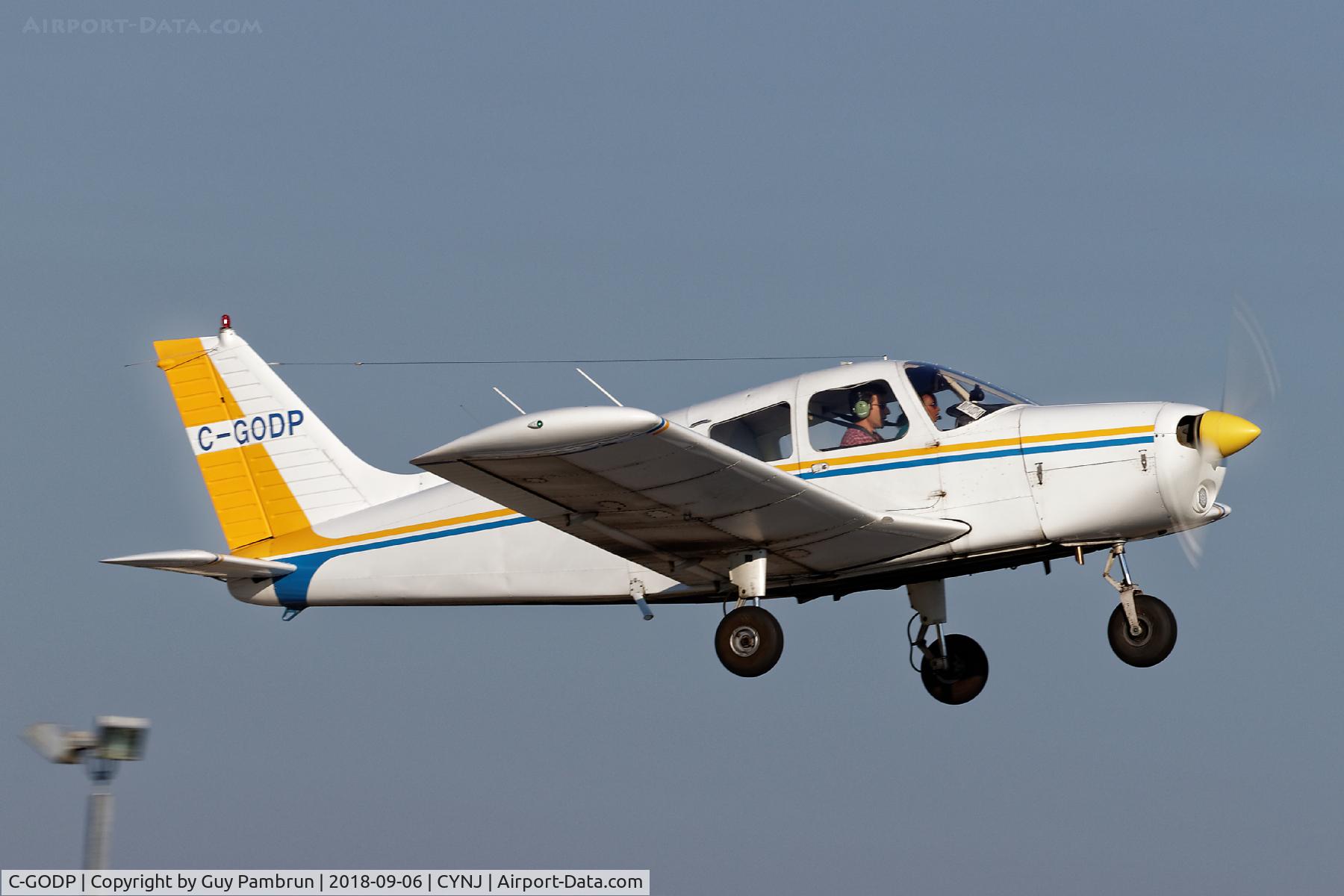 C-GODP, 1974 Piper PA-28-140 Cherokee Cruiser C/N 28-7425363, Departing