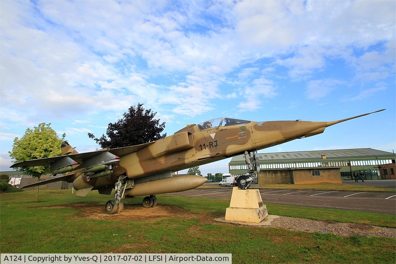 A124, Sepecat Jaguar A C/N A124, Sepecat Jaguar A (11-YD), Preserved at St Dizier-Robinson Air Base 113 (LFSI)