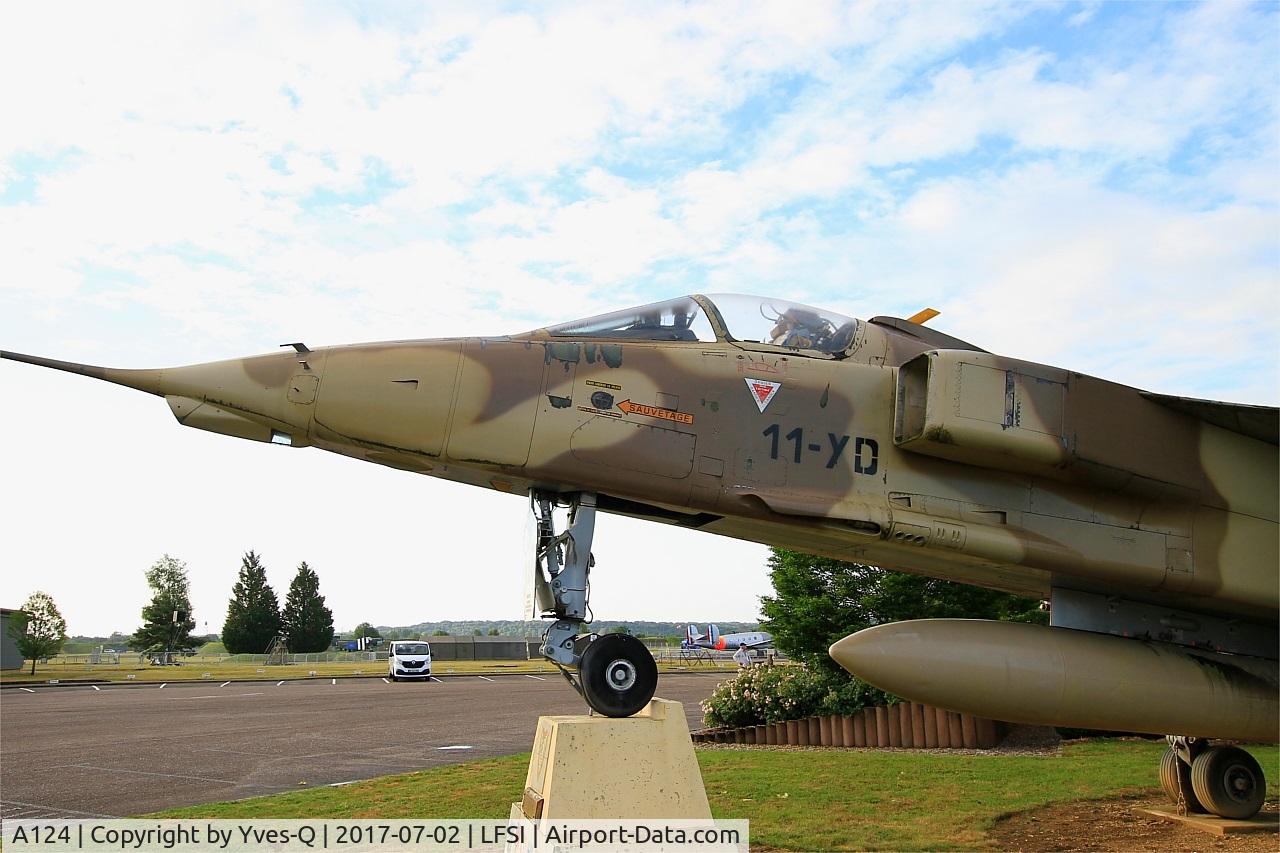 A124, Sepecat Jaguar A C/N A124, Sepecat Jaguar A (11-YD), Preserved at St Dizier-Robinson Air Base 113 (LFSI)