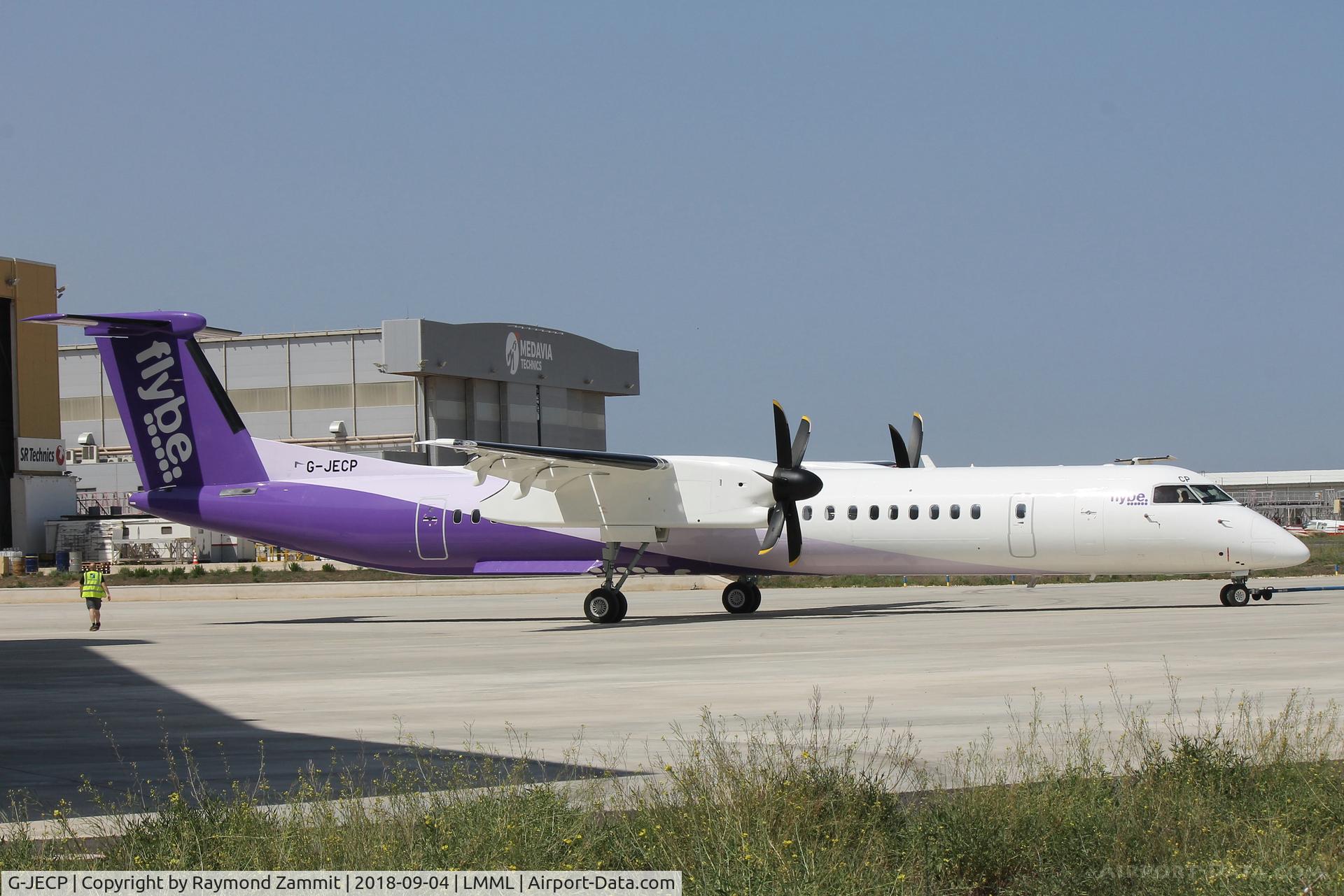 G-JECP, 2006 De Havilland Canada DHC-8-402Q Dash 8 C/N 4136, Dehavilland DHC-8 G-JECP just painted in the new Flybe colour scheme.