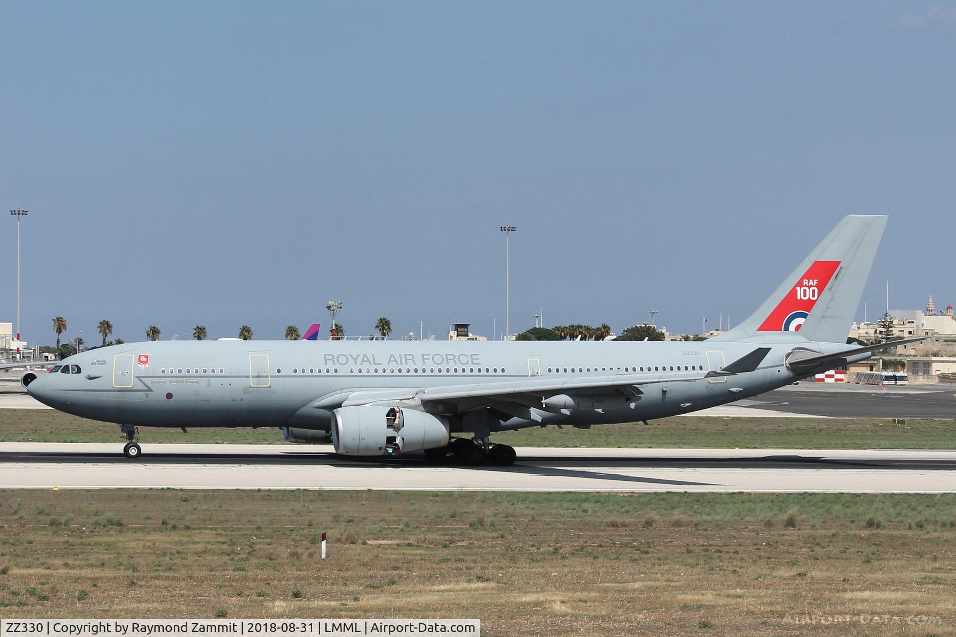ZZ330, 2009 Airbus KC2 Voyager (A330-243MRTT) C/N 1046, A330 KC2 Voyager ZZ330 Royal Air Force sporting 100years RAF